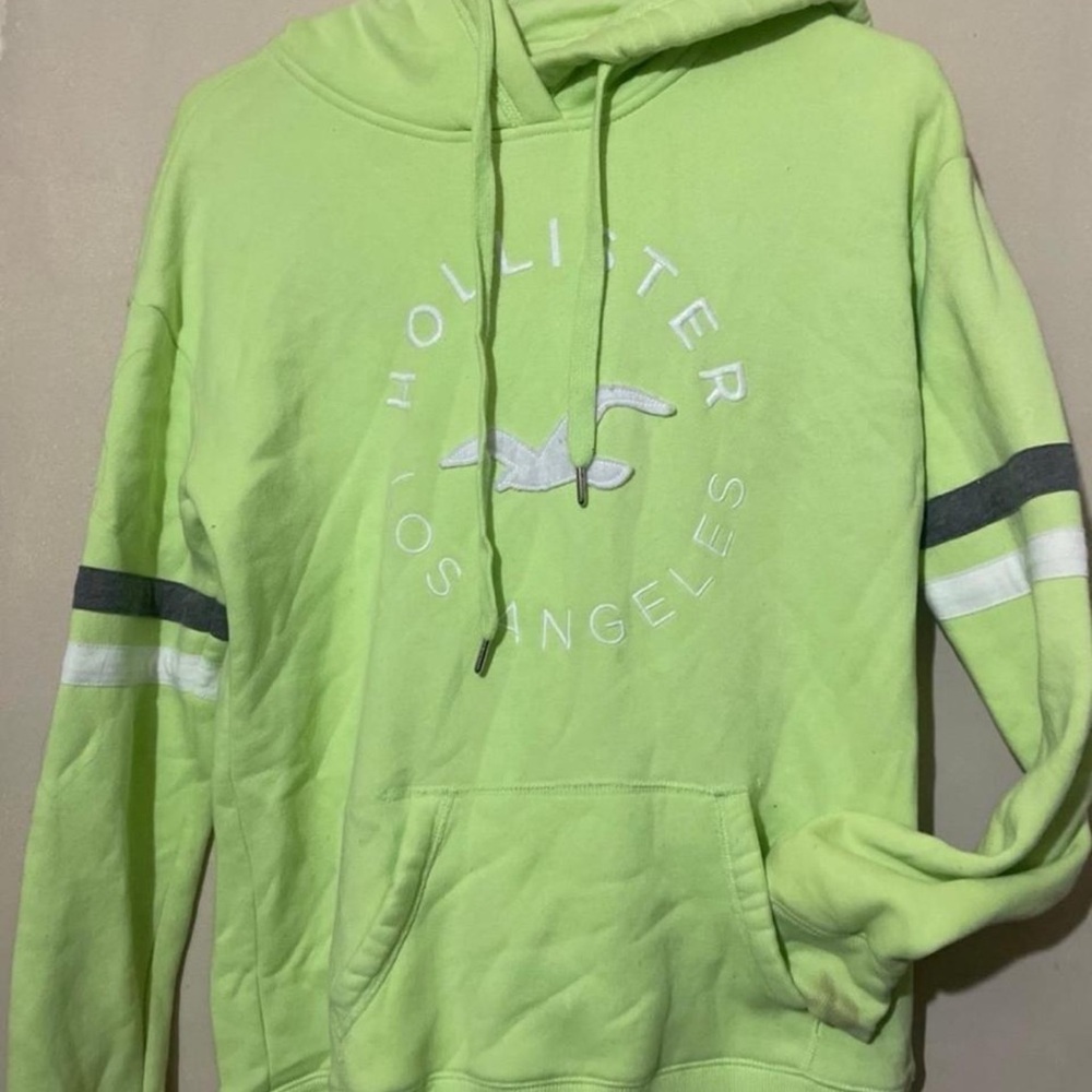 Lime Green Hollister Hoodie